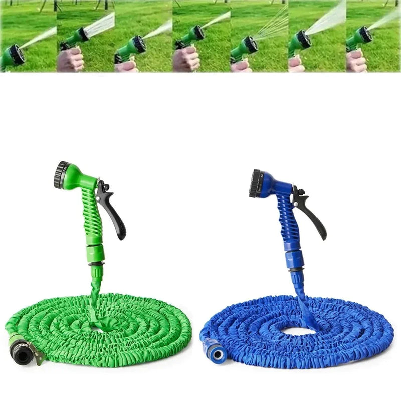 Mangueira mágica expansível elástica de jardim flexível e retrátil de 15 metros